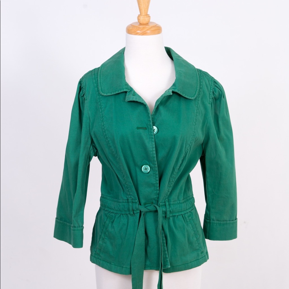 Green Peacoat Jacket